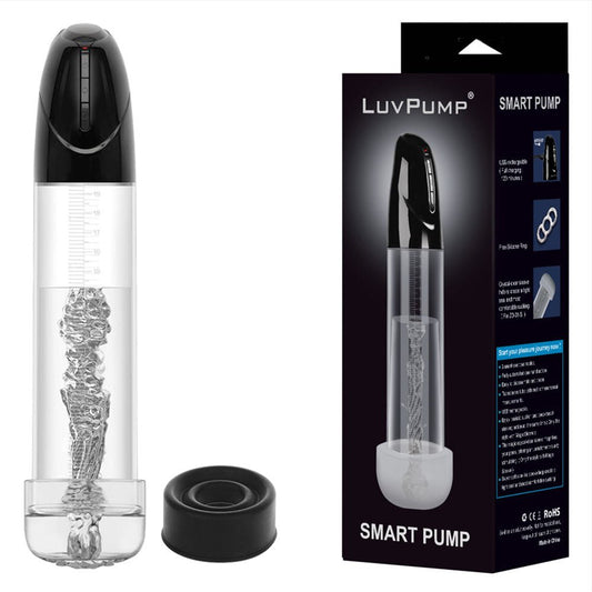 LuvPump Smart Penis Pump - USB Rechargeable 2-in-1 Automatic Penis Pump - Pleasure Den