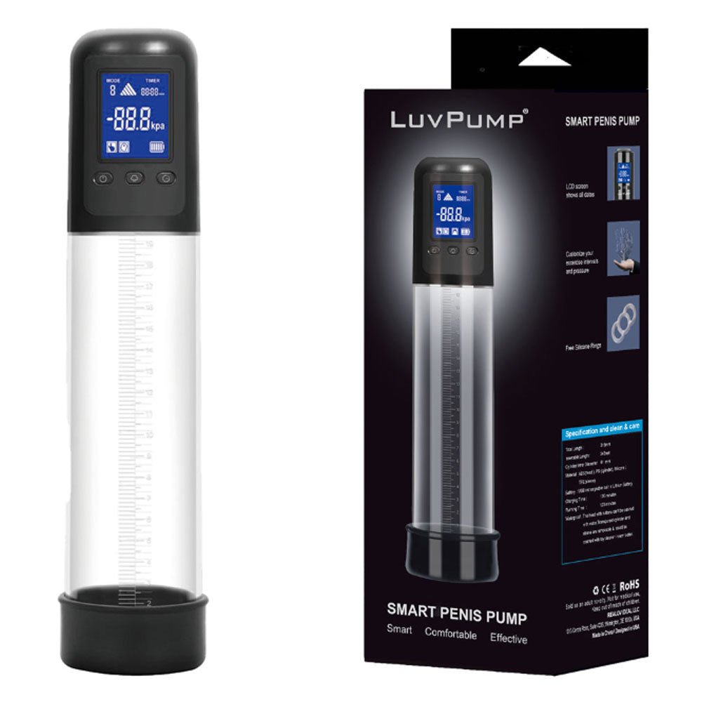 LuvPump Smart Penis Pump - USB Rechargeable Automatic Penis Pump - Pleasure Den