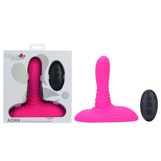 Maia ADIRA - USB Rechargeable Thrusting Vibrator with Wireless Remote - Pleasure Den