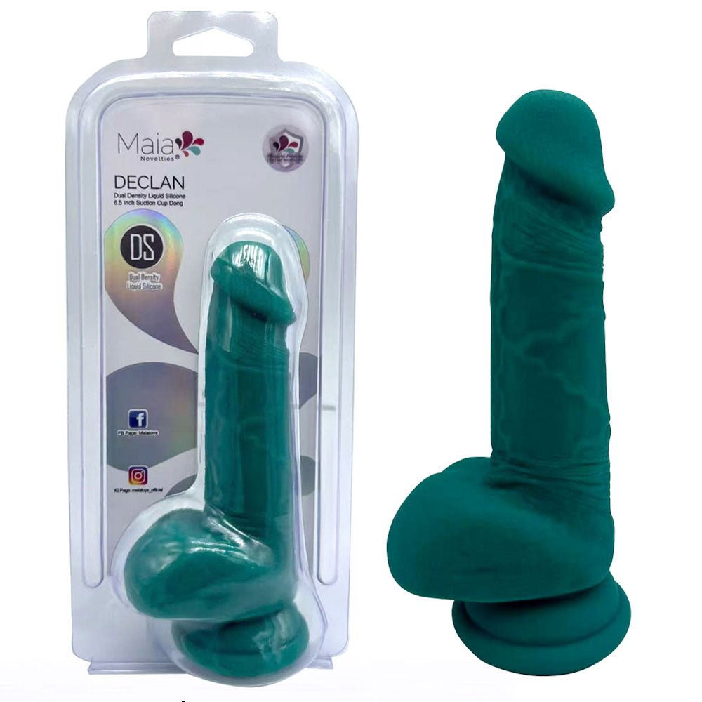 Maia DECLAN - 16.5 cm Dual Density Dong - Pleasure Den