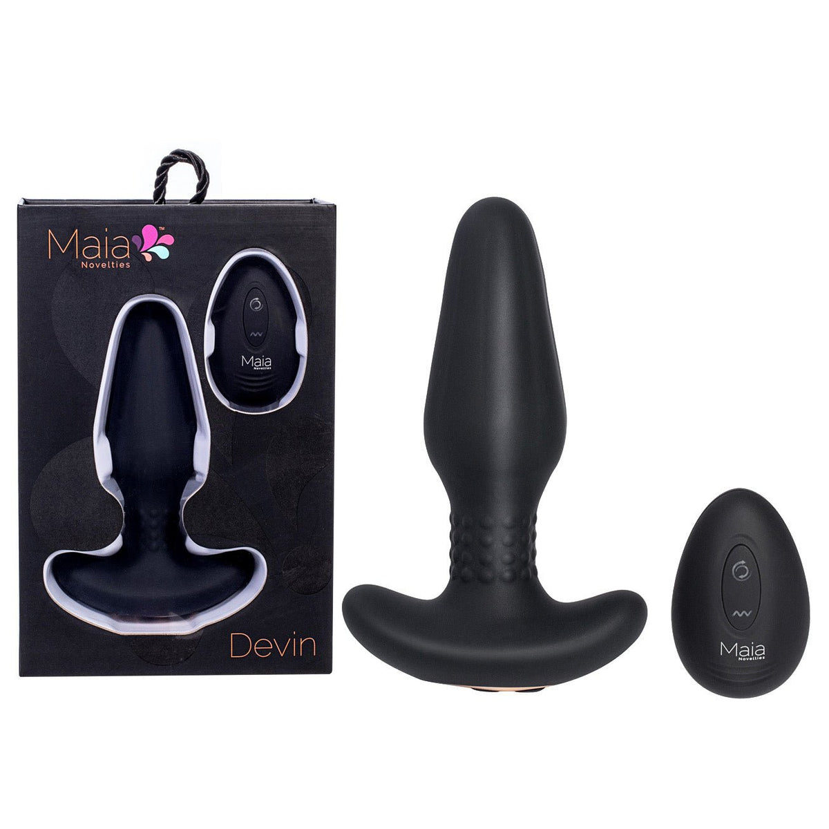 Maia DEVIN - USB Rechargeable Vibrating Butt Plug - Pleasure Den