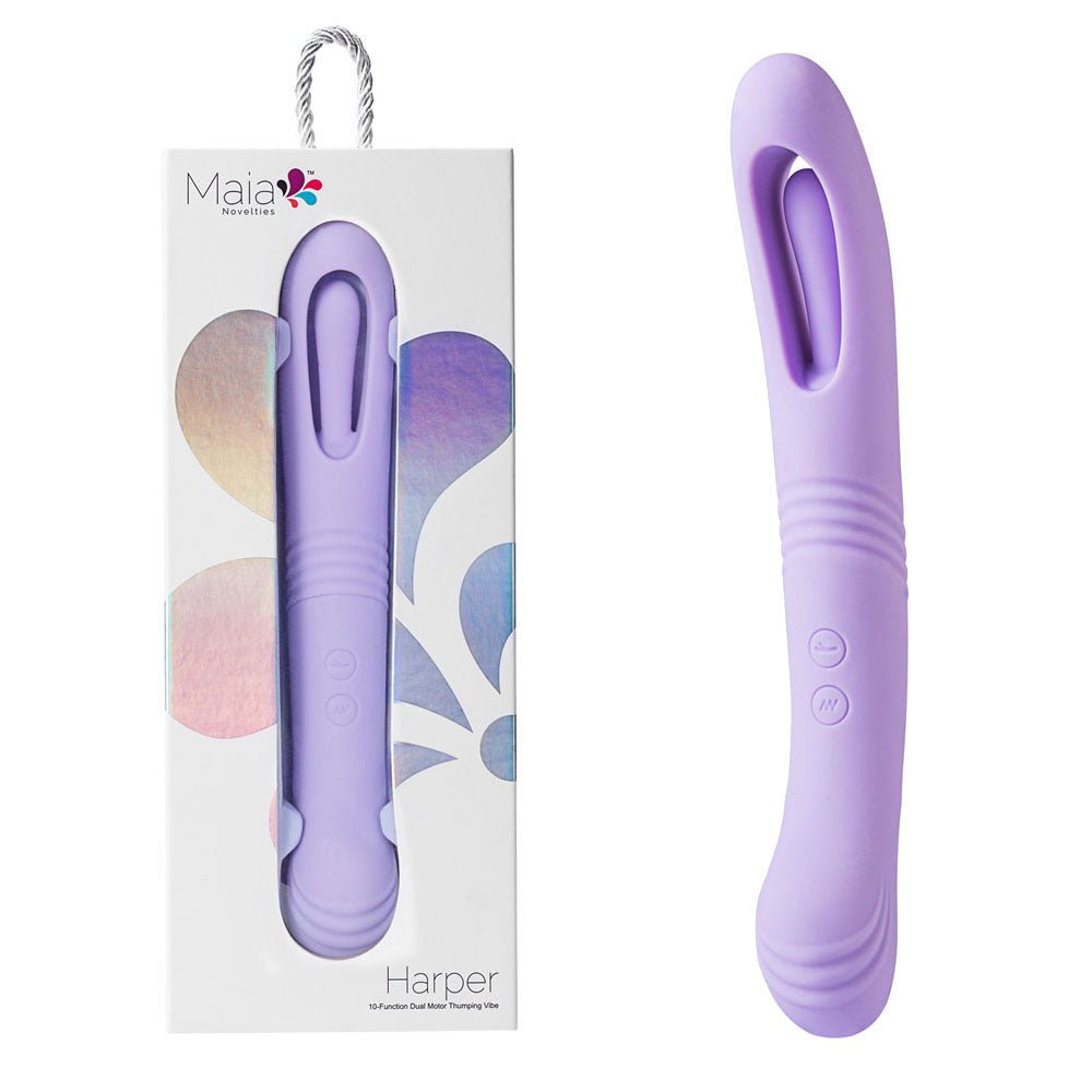 Maia HARPER - 24.1 cm USB Rechargeable Vibrator - Pleasure Den