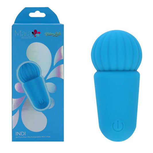 Maia INDI - 7.6 cm USB Rechargeable Mini Vibrating Wand - Pleasure Den