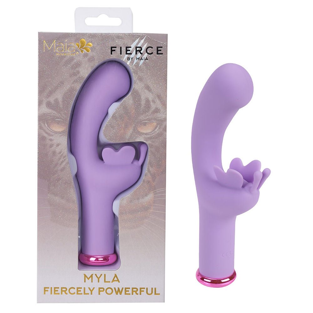 Maia MYLA - Lavender - Lavender 15.9 cm USB Rechargeable Butterfly Vibrator - Pleasure Den