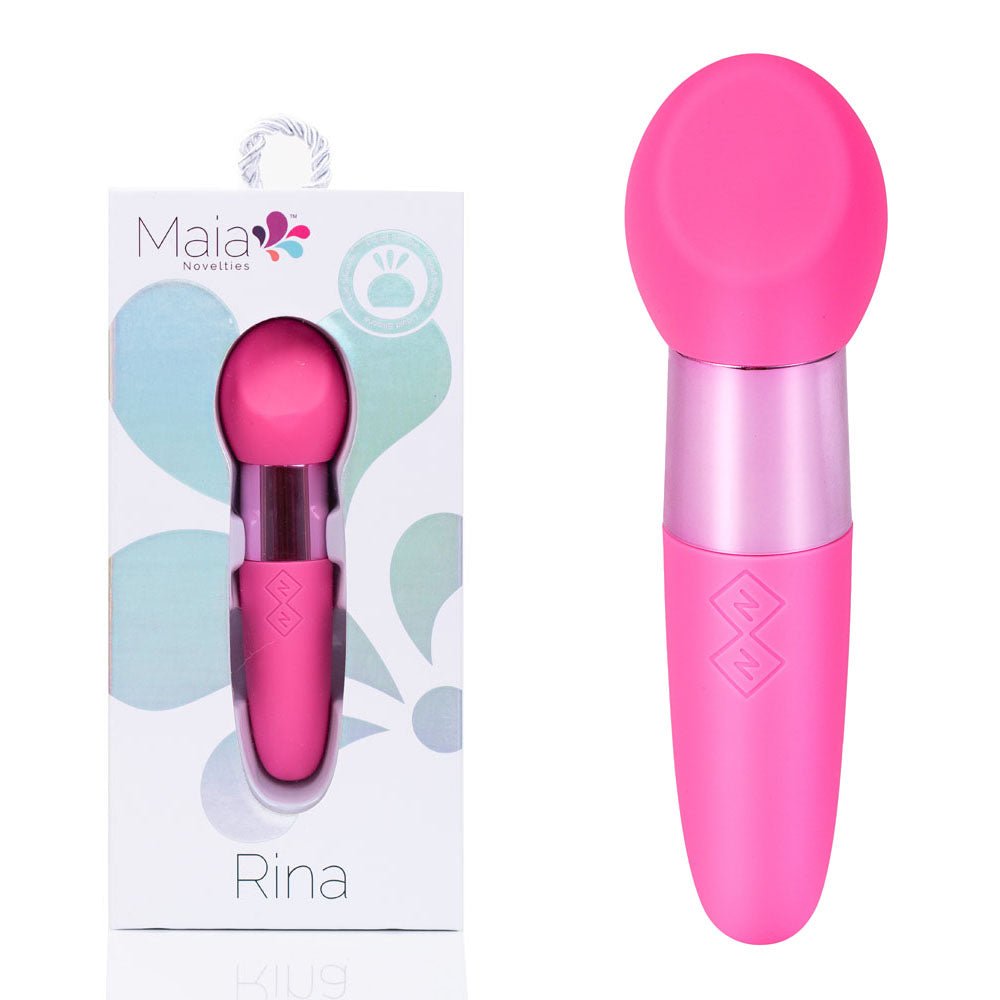 Maia RINA - Pink - Pink 13.3 cm USB Rechargeable Vibrator - Pleasure Den