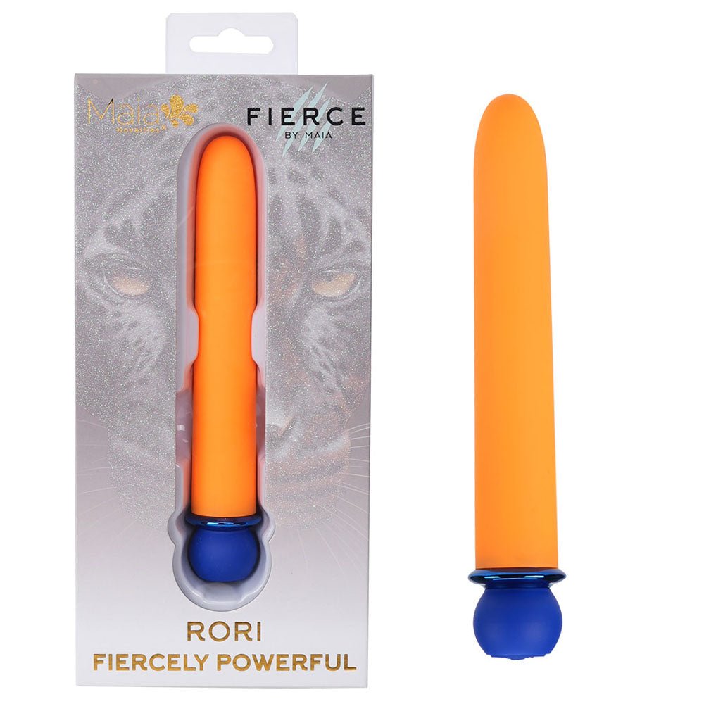 Maia RORI - Orange - Orange 15.2 cm USB Rechargeable XL Bullet - Pleasure Den