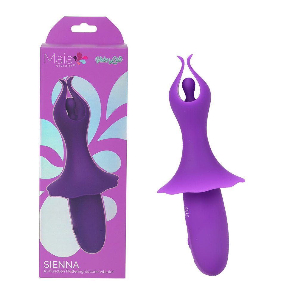 Maia SIENNA - 15.2 cm USB Rechargeable Fluttering Bullet - Pleasure Den