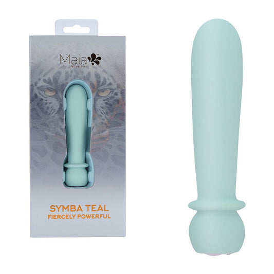 Maia SYMBA - Teal - Teal 10.8 cm USB Rechargeable Powerful Bullet - Pleasure Den