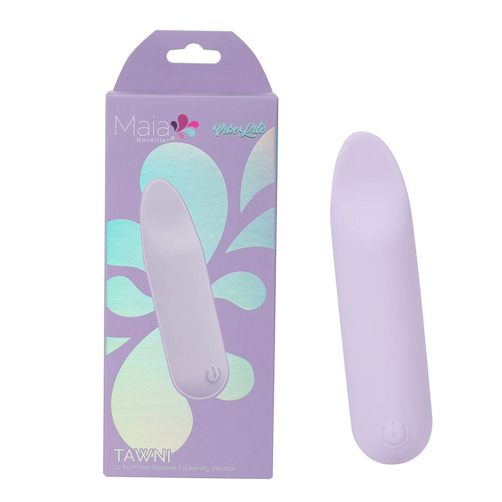 Maia TAWNI - Lavender - Lavender 9 cm USB Rechargeable Bullet with Flickering Tip - Pleasure Den