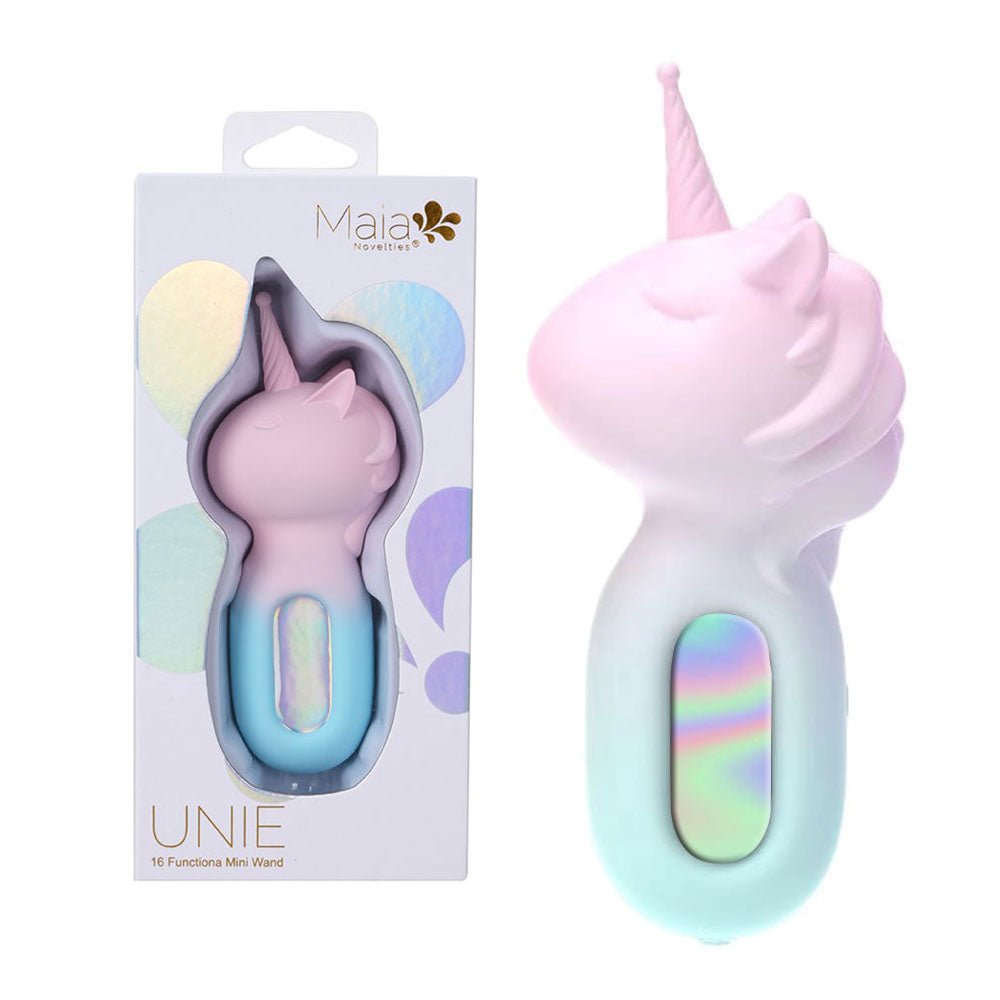 Maia UNIE - Pink/Blue USB Rechargeable Unicorn Wand - Pleasure Den
