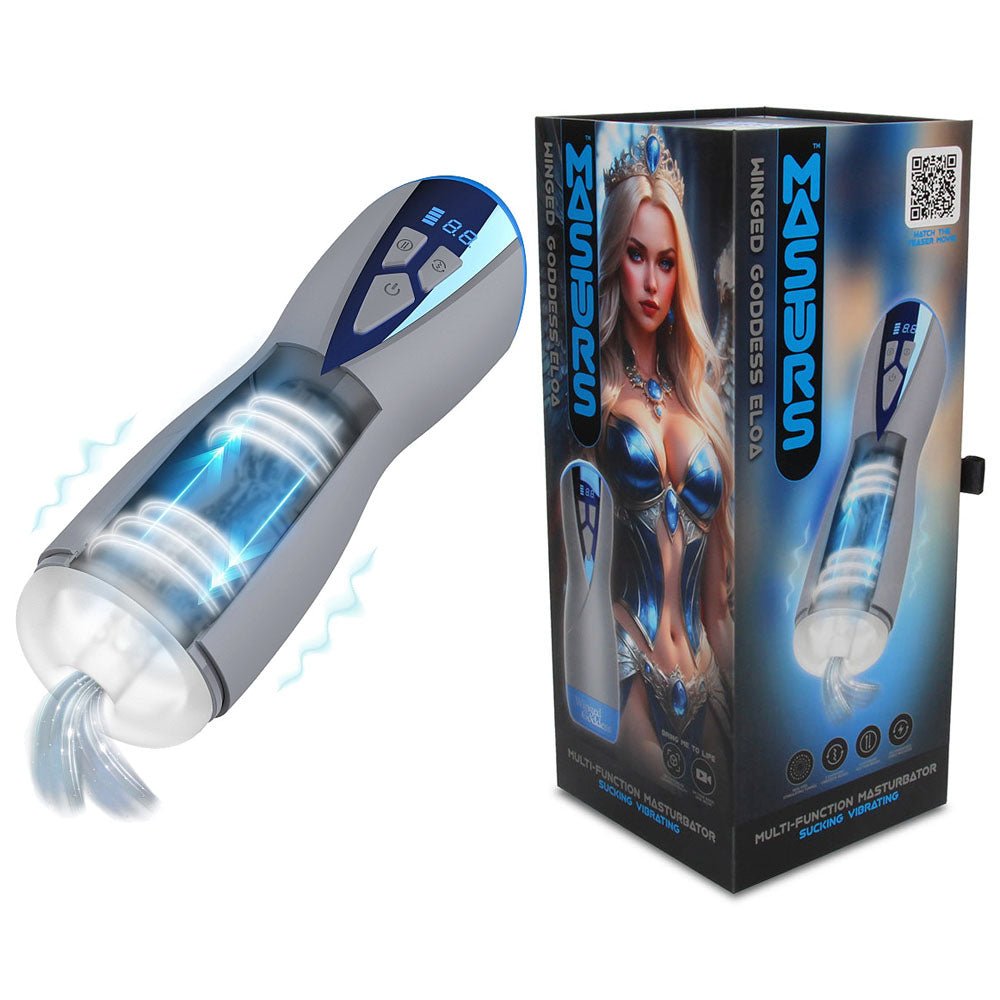 MASTURS Eloa - USB Rechargeable Sucking & Vibrating Auto Stroker with Augmented Reality - Pleasure Den