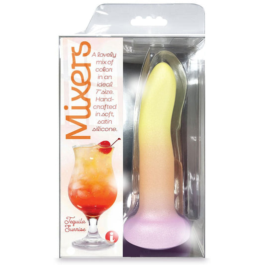 Mixers Tequila Sunrise - Orange/Yellow 20.3 cm Dildo - Pleasure Den
