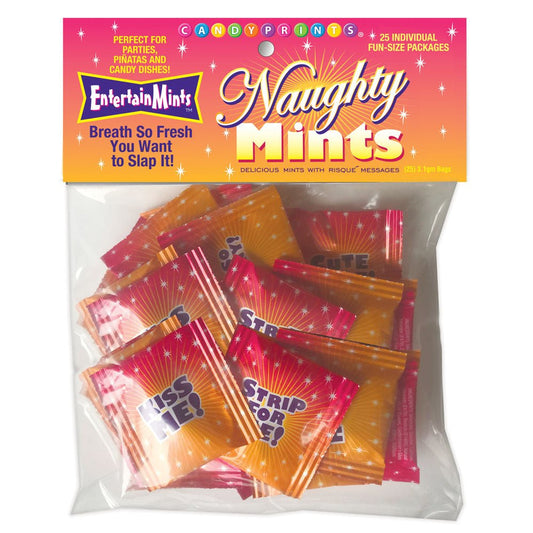 Naughty Mints - Bulk Bag of 25 Party Packs - Pleasure Den