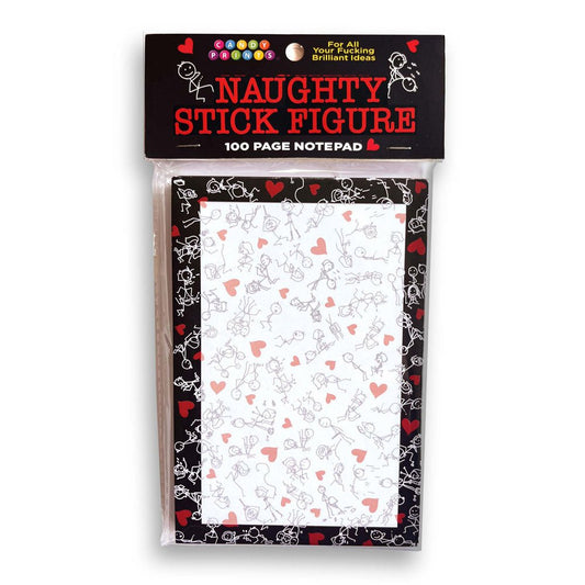 Naughty Stick Figure Notepad - Novelty Notepad - 100 Pages - Pleasure Den