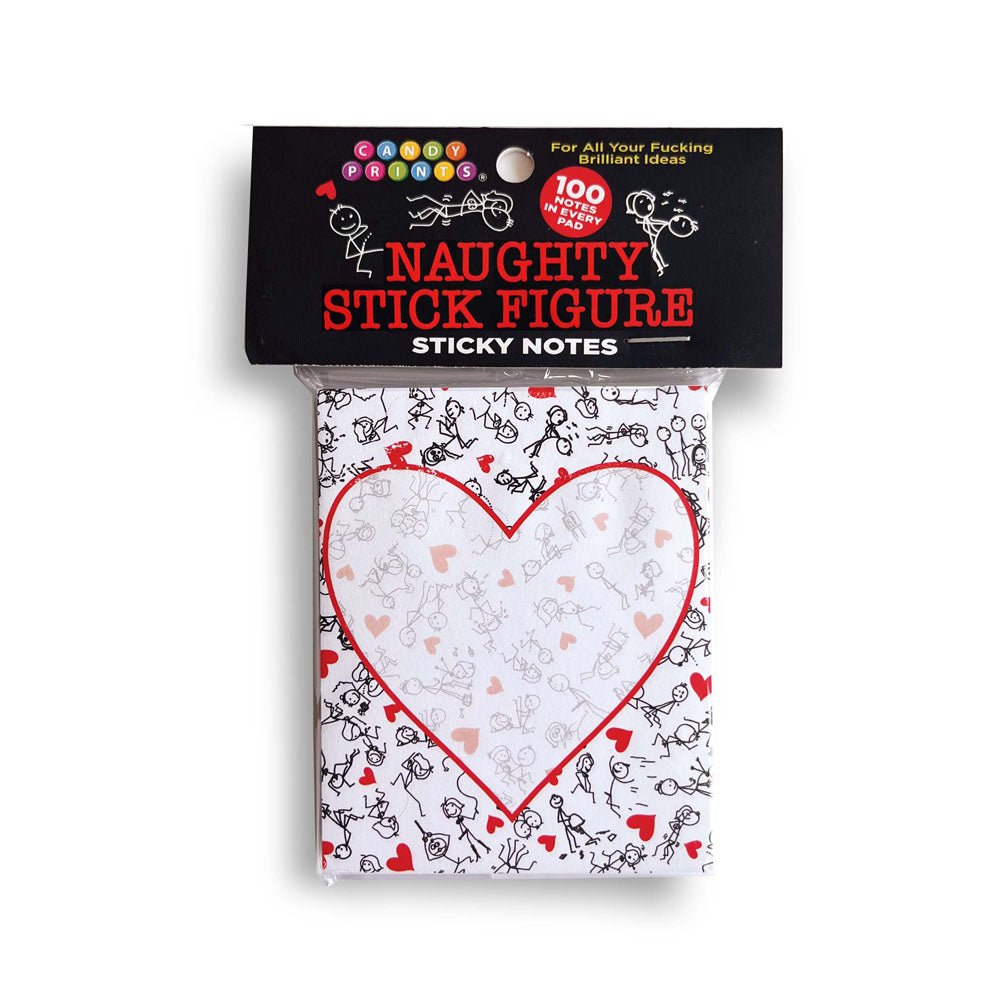 Naughty Stick Figure Sticky Notes - Novelty Sticky Notes - 100 Pack - Pleasure Den