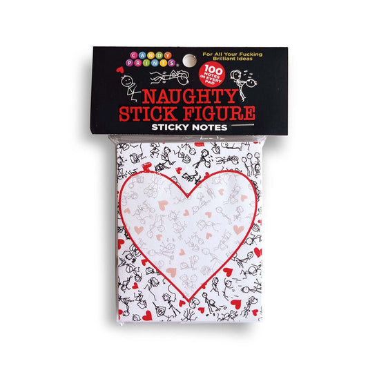 Naughty Stick Figure Sticky Notes - Novelty Sticky Notes - 100 Pack - Pleasure Den