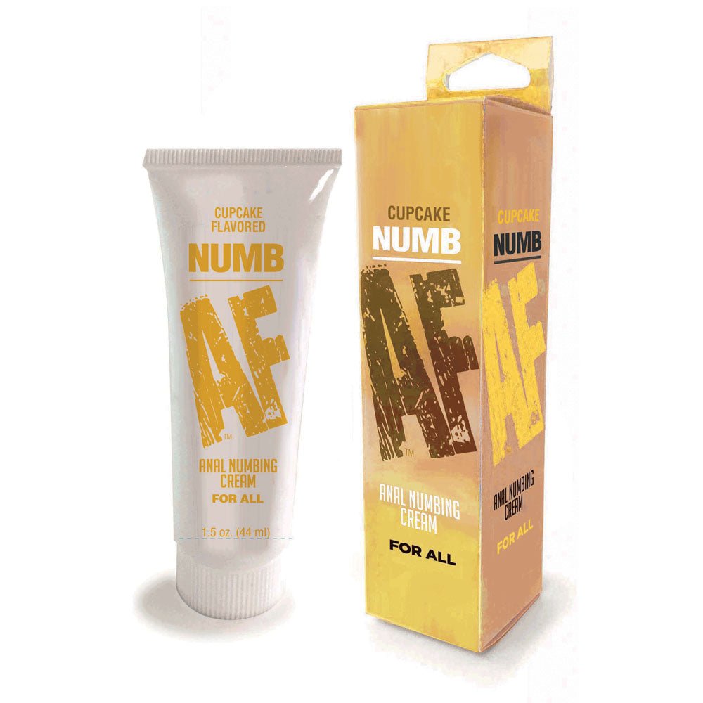 Numb AF - Cupcake - Cupcake Flavoured Anal Numbing Cream - 44 ml Tube - Pleasure Den