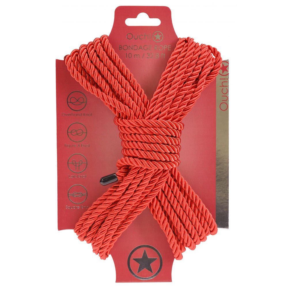 OUCH! Bondage Rope - 10 M - Nylon Bondage Rope - 10 metre Length - Pleasure Den