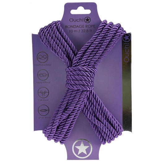 OUCH! Bondage Rope - 10 M - Nylon Bondage Rope - 10 metre Length - Pleasure Den