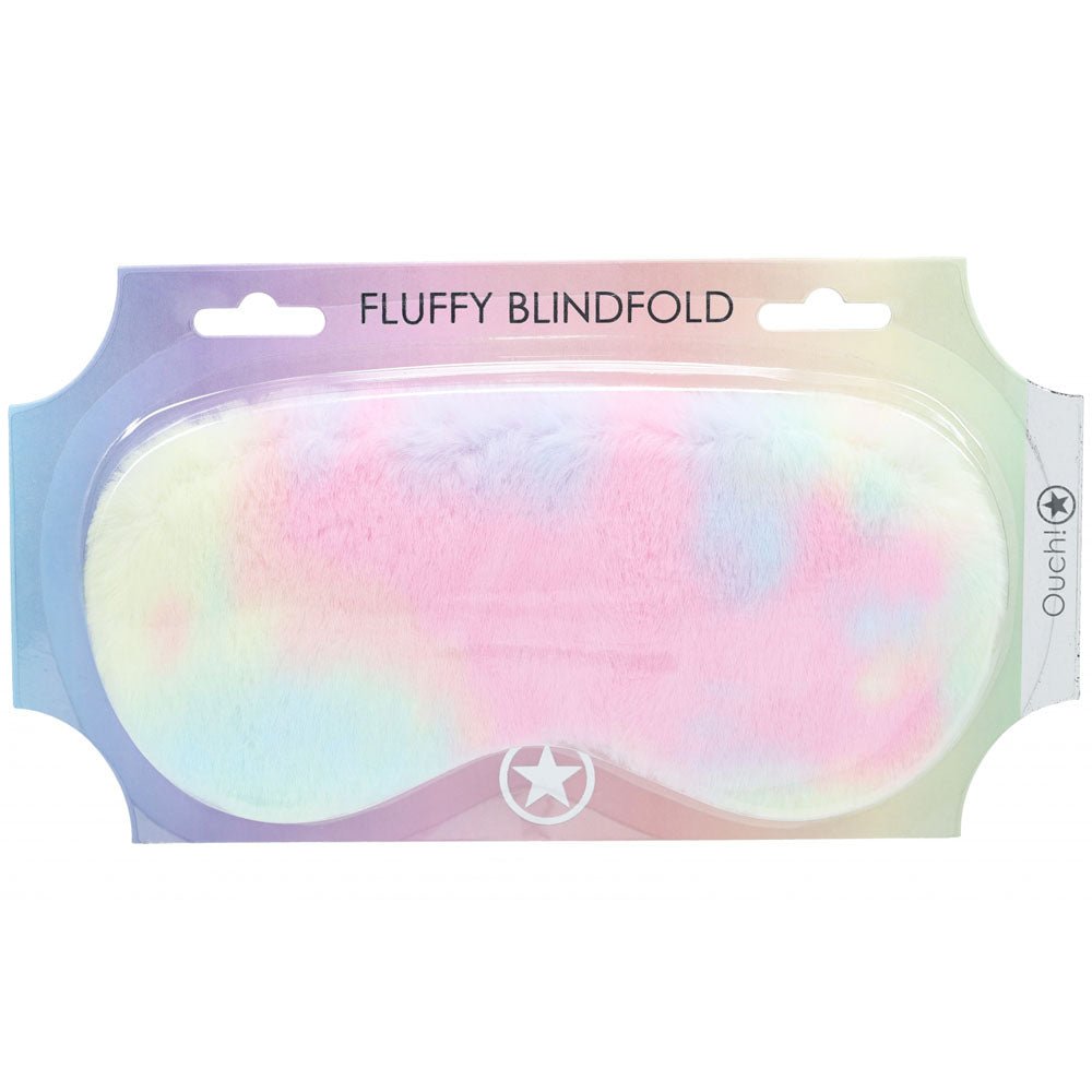 OUCH! Fluffy Mask - Multicolour 1 - Fluffy Eye Mask - Pleasure Den