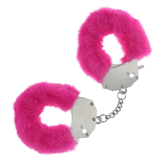 OUCH! Heavy-Duty Fluffy Cuffs - Fluffy Restraints - Pleasure Den