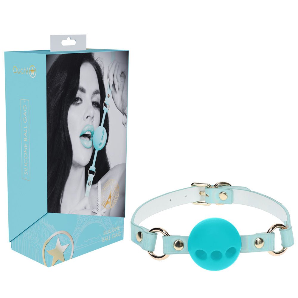 OUCH! Paris Collection - Silicone Ball Gag - Baby Breatheable Mouth Restraint - Pleasure Den