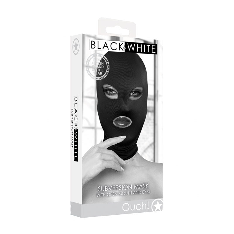 OUCH! Subversion Mask With Open Mouth - Hood - Pleasure Den