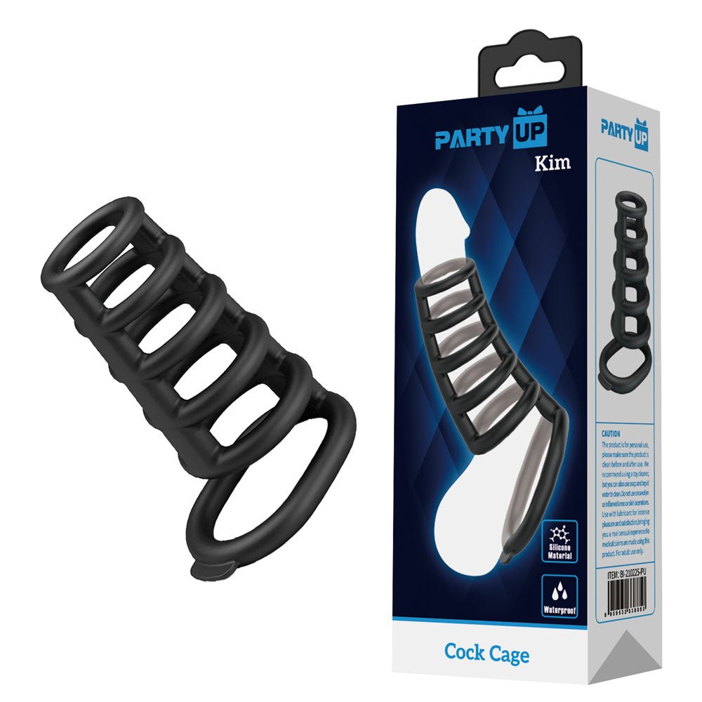 Party Up KIM Cock Cage - Cock Ring Cage - Pleasure Den