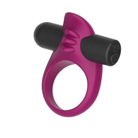 Passion Play Silicone Vibrating Cockring - USB Rechargeable Vibrating Penis Ring - Pleasure Den