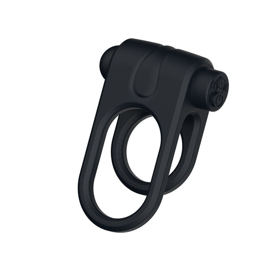 Passion Play Silicone Vibrating Dual Cockring - USB Rechargeable Cock & Balls Ring - Pleasure Den