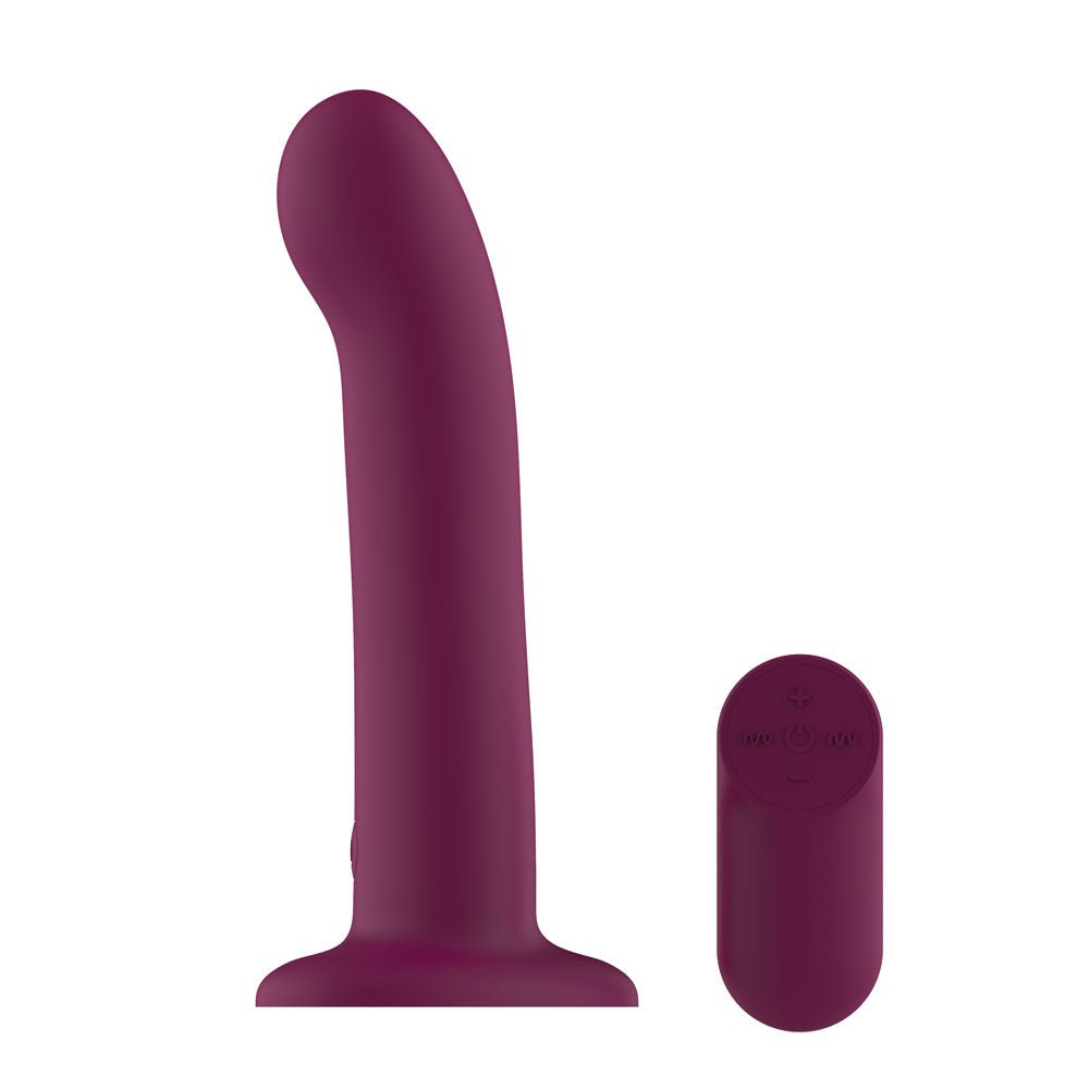 Passion Play Vibrating Dildo - 18.2 cm USB Rechargeable Vibrating Dildo with Wireless Remote - Pleasure Den