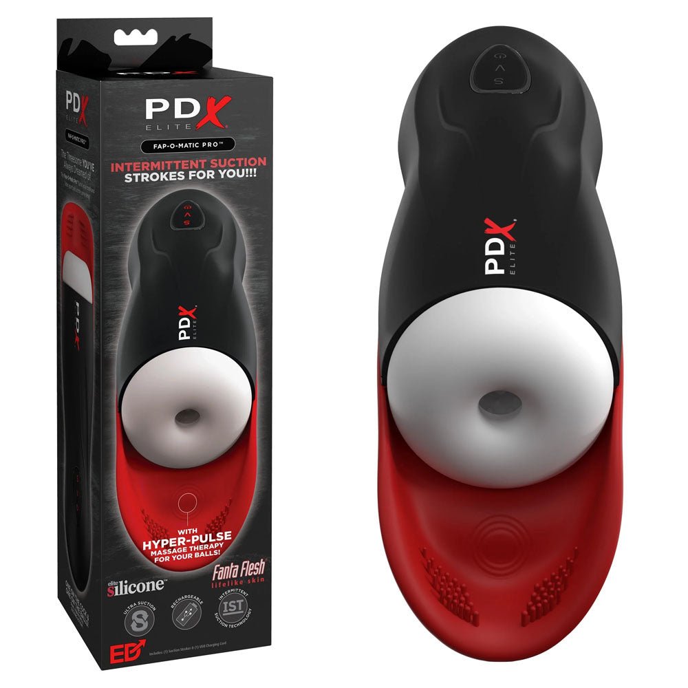 PDX Elite Fap-O-Matic Pro - USB Rechargeable Sucking Masturbator - Pleasure Den