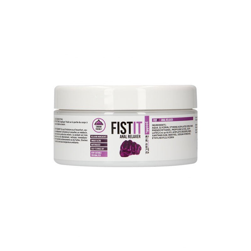 PHARMQUESTS Fist-It Anal Relaxer - 300ml - Water Based Relaxing Lubricant - 300 ml Tub - Pleasure Den