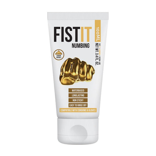 PHARMQUESTS Fist-It Desensitiser - 100 ml - Water Based Numbing Lubricant - 100 ml Tube - Pleasure Den