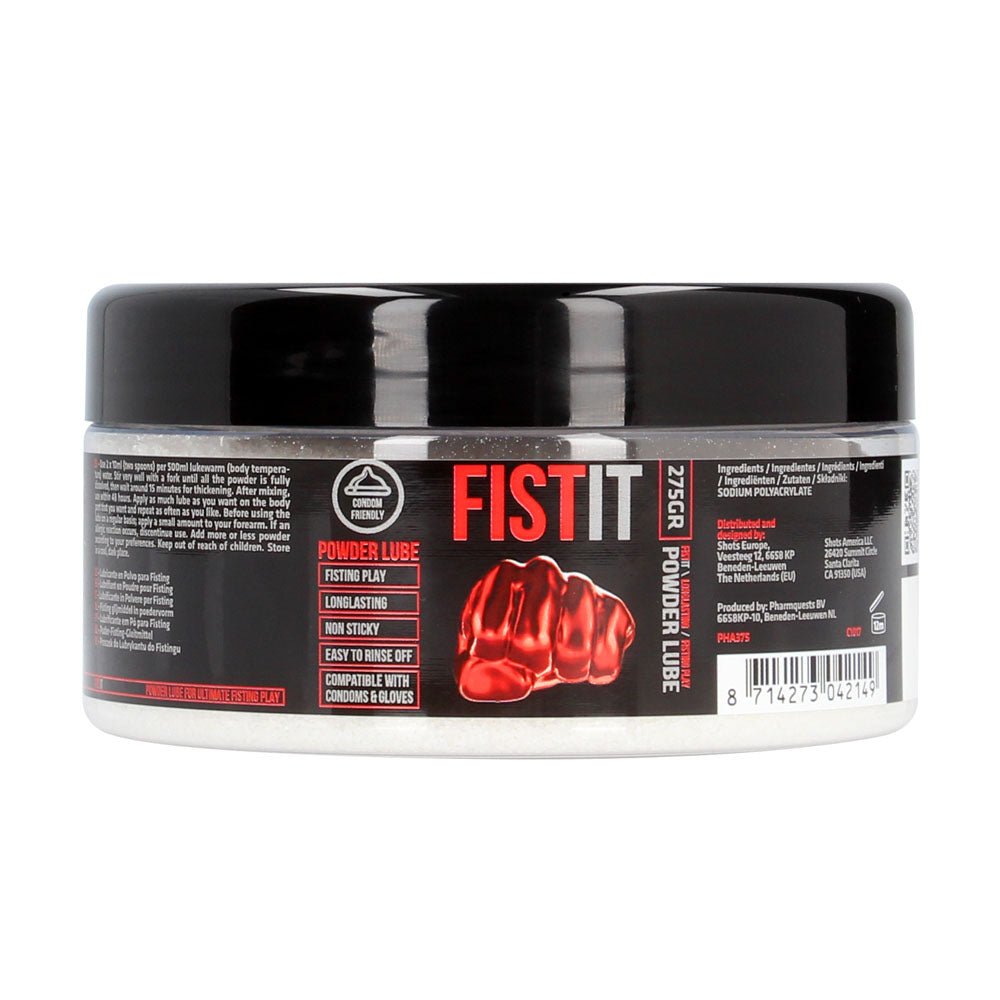 Pharmquests Fist-It Powder Lube - 275 gram - Powdered Lubricant - 275 gram Tub - Pleasure Den