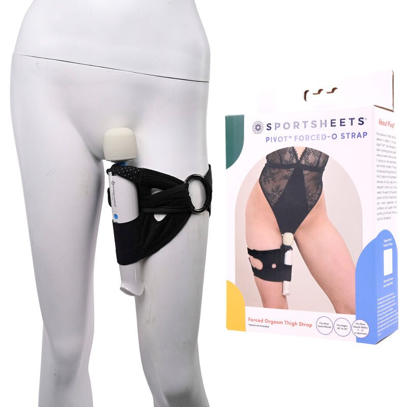 Pivot 2 in 1 Forced-O Strap - Thigh Harness for Massagers - Pleasure Den