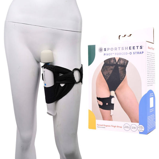 Pivot 2 in 1 Forced-O Strap - Thigh Harness for Massagers - Pleasure Den