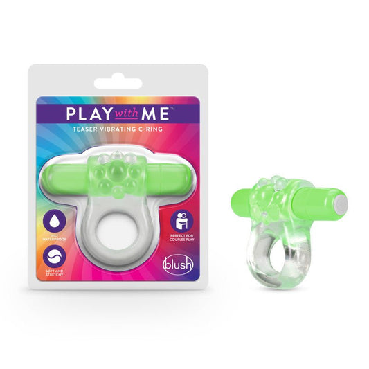 Play With Me Teaser Vibrating C-Ring - G - Pleasure Den