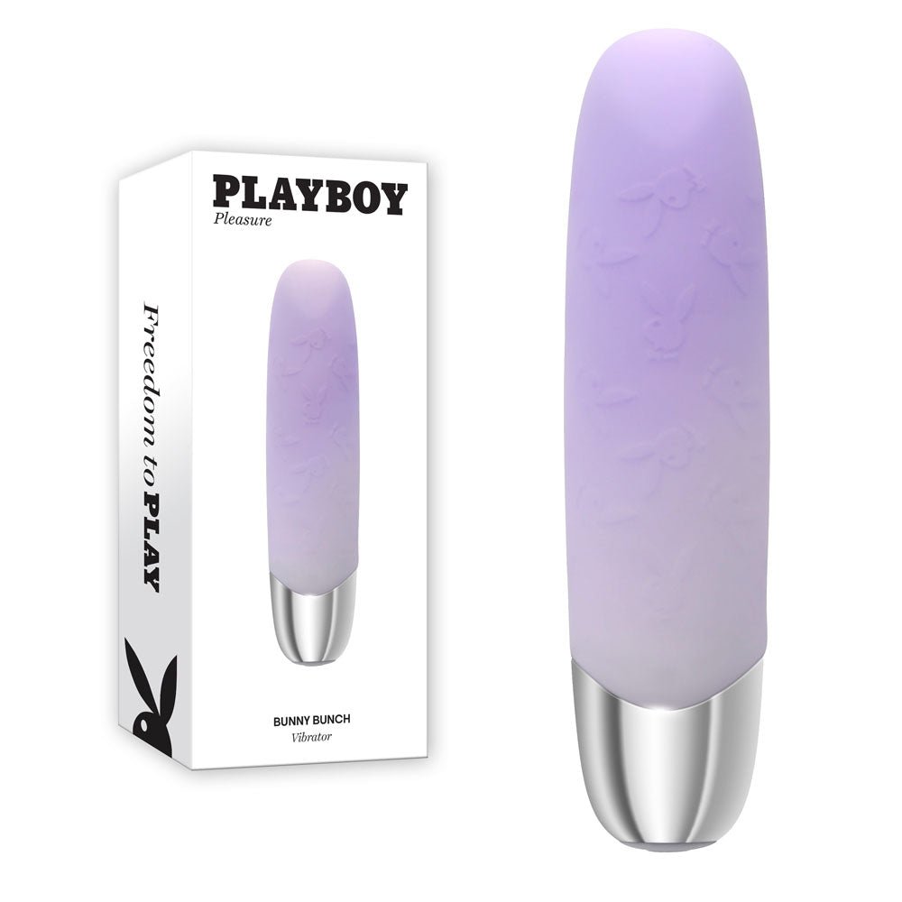 Playboy Pleasure BUNNY BUNCH - Pearl 11.3 cm USB Rechargeable Bullet - Pleasure Den