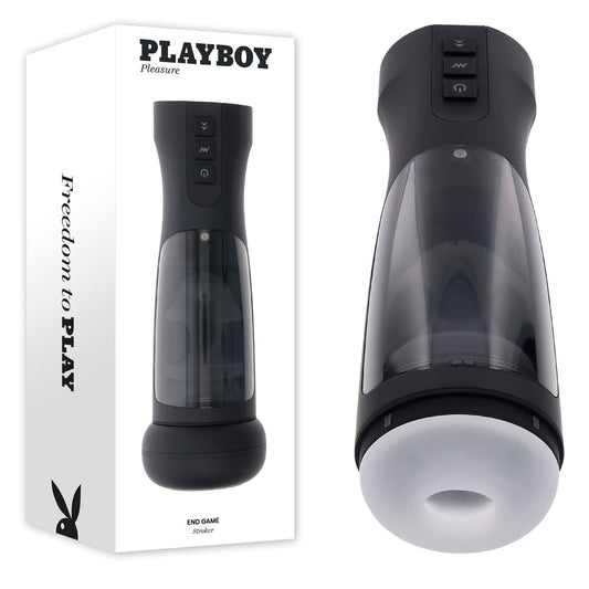 Playboy Pleasure END GAME - USB Rechargeable Vibrating & Self Sanitising Stroker - Pleasure Den