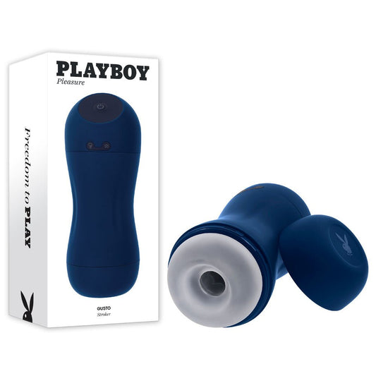 Playboy Pleasure GUSTO - USB Rechargeable Vibrating & Sucking Masturbator - Pleasure Den
