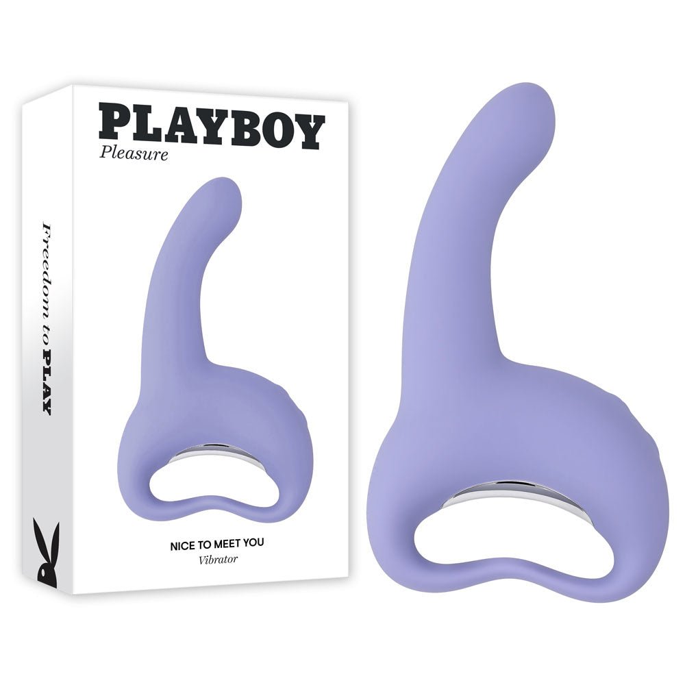 Playboy Pleasure NICE TO MEET YOU - 19.5 cm USB Rechargeable Vibrator - Pleasure Den