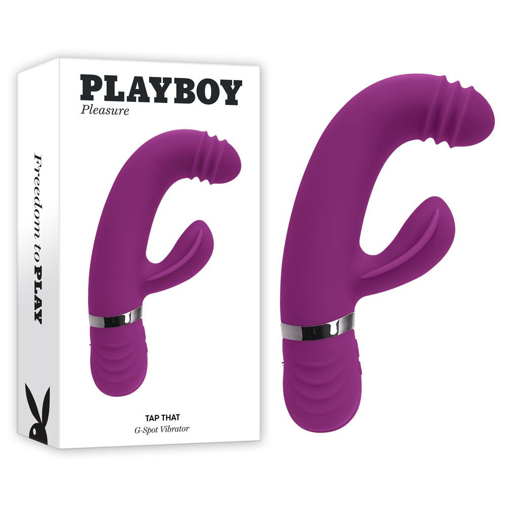 Playboy Pleasure TAP THAT - 16.5 cm USB Rechargebale Rabbit Vibrator - Pleasure Den
