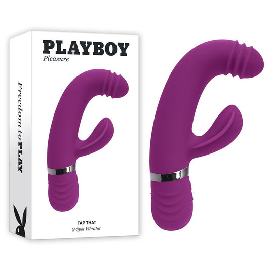 Playboy Pleasure TAP THAT - 16.5 cm USB Rechargebale Rabbit Vibrator - Pleasure Den