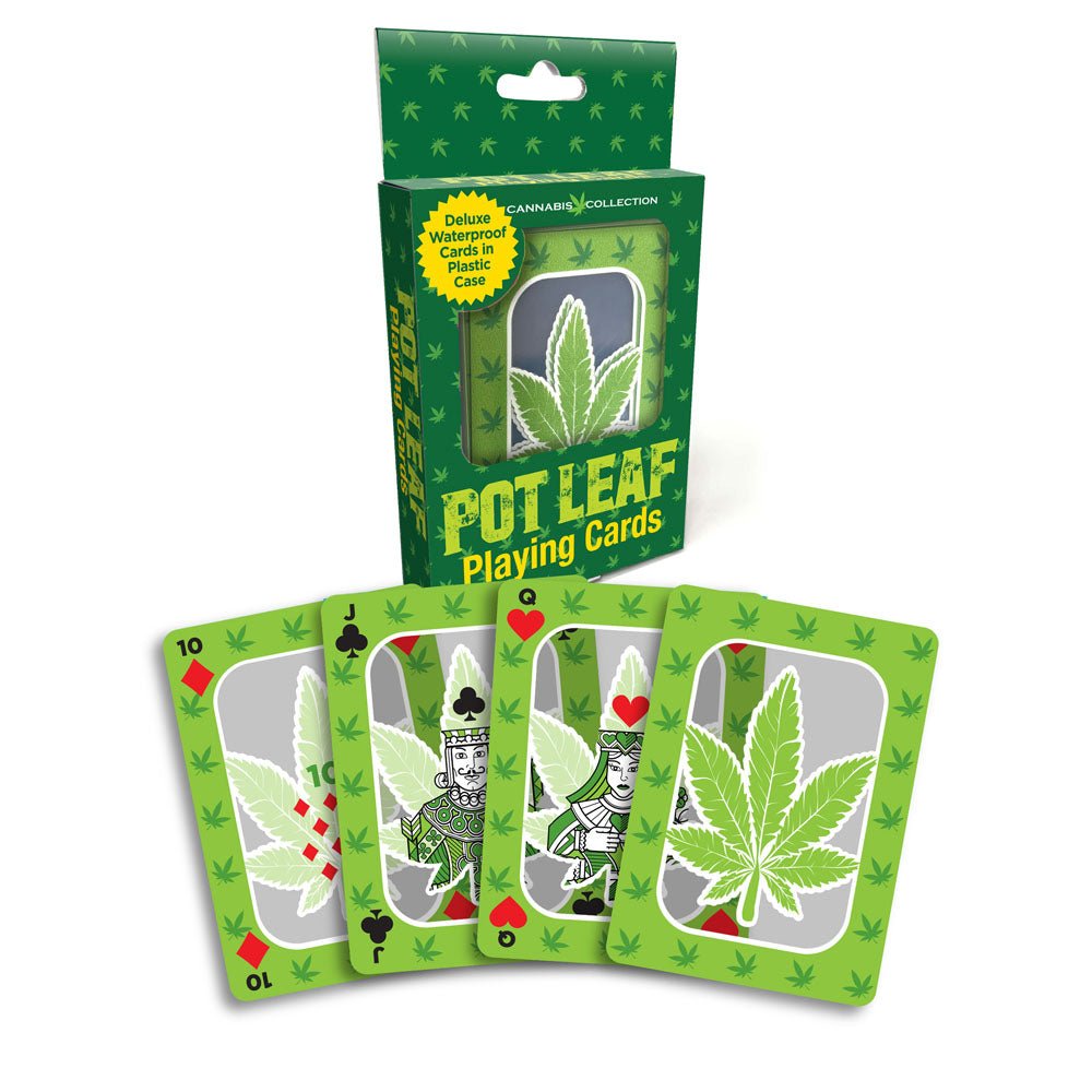 Pot Leaf Playing Cards - Waterproof Novelty Playing Cards - Pleasure Den