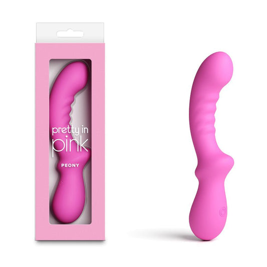 Pretty in Peony - 19.8 cm USB Rechargeable Vibrator - Pleasure Den