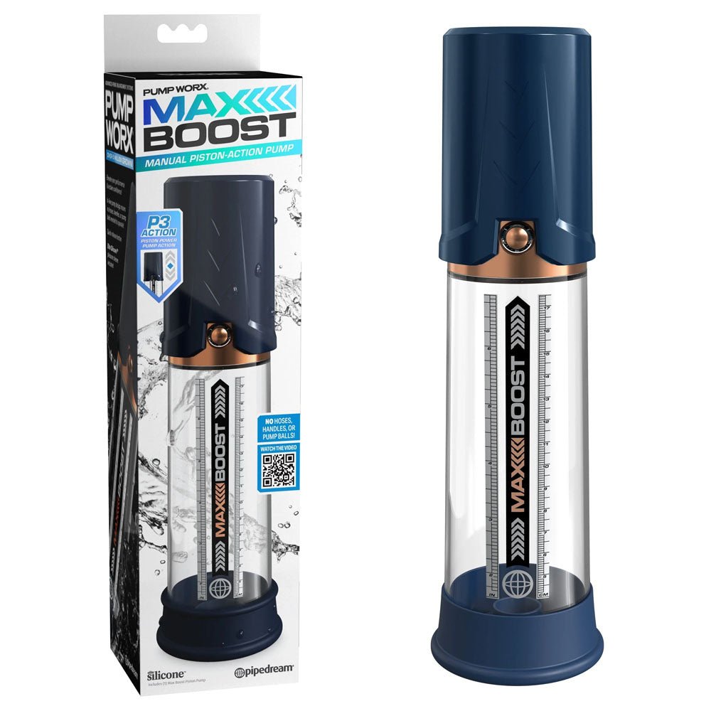 Pump Worx Max Boost - Penis Pump - Pleasure Den