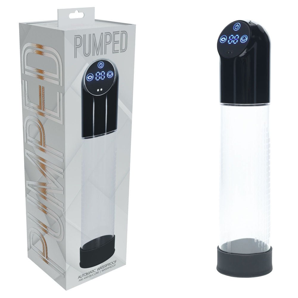 PUMPED Automatic Waterproof Pump - /Clear USB Rechargeable Automatic Penis Pump - Pleasure Den