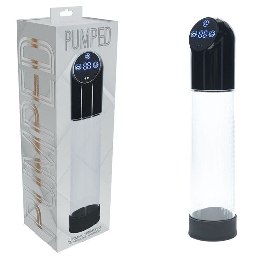 PUMPED Automatic Waterproof Pump - /Clear USB Rechargeable Automatic Penis Pump - Pleasure Den