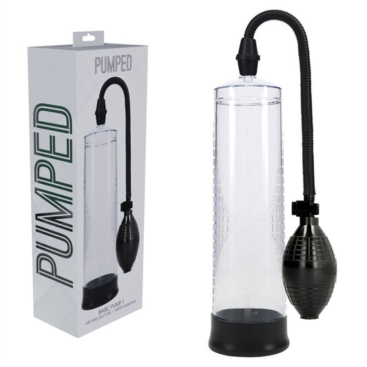 PUMPED Basic Pump 1 - Transparent - Penis Pump - Pleasure Den